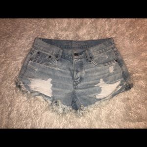 American eagle high rise shorties.
